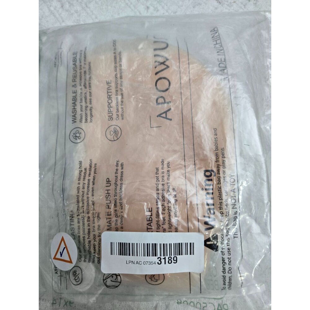 Apowus Sticky Bra With Small Breast Cups Washable & Reusable Silicone Adhesive F